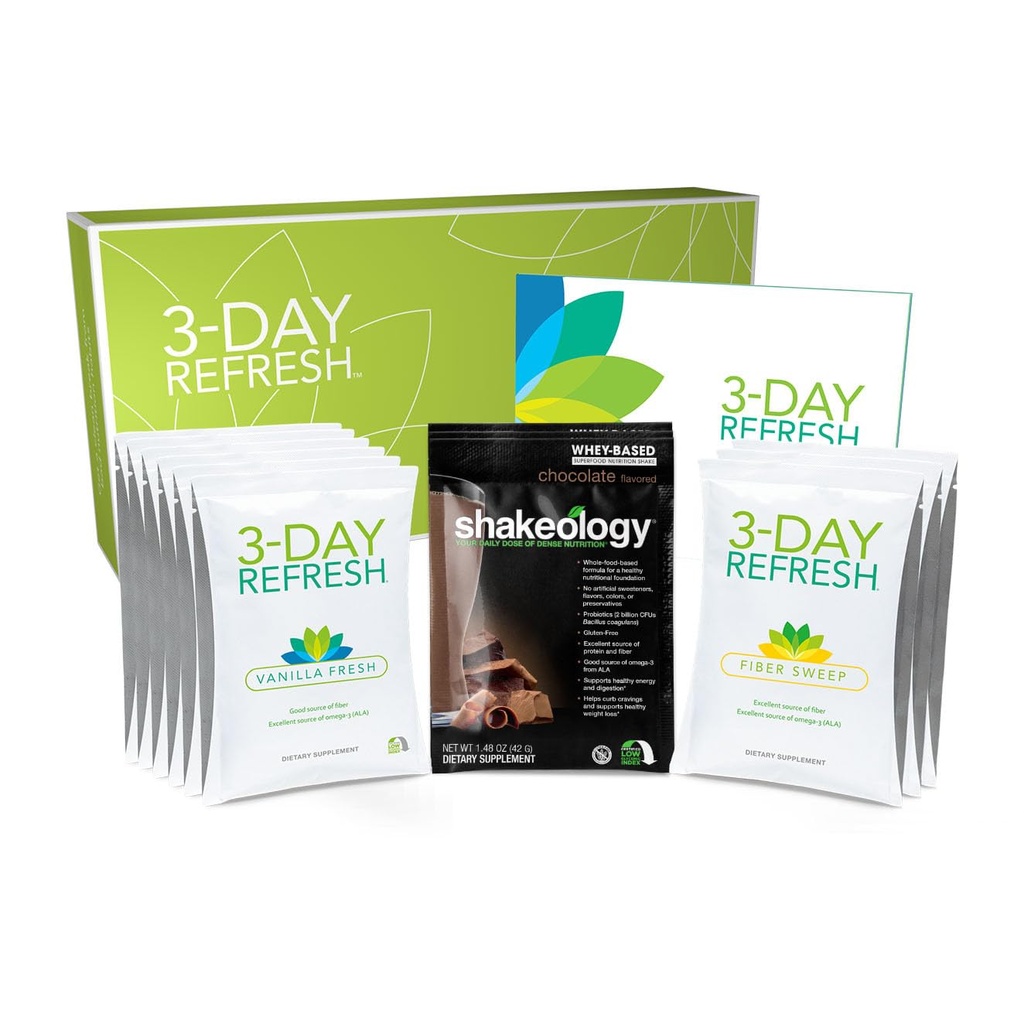 BODi 3-Day Rene Complete Kit – Shakeology, Vanilla Fresh Protein Shake, Fiber Sweep, Program Temiz Yeme Programı, Birkaç Pound Kaybeden Enerji & Wellness, Body Cleanse