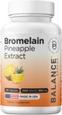 Dengeli Bromelain 500 mg, 120 Capsules - Pineapple Extract Digestive Enzyme, Supports Digestion and Joint Health Supplement