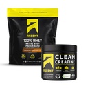 Άνοδος 100% Whey Protein Powder, Σοκολάτα Φυστικοβούτυρο 4 LB & Creatine Monohydrate Powder, Unflavoured 45 Σερβίρει