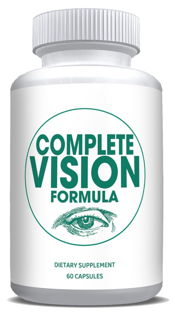Pure Eye Health Vitamin & Mineral Yetişkinler için Tamamlar | #1 Full Research Vision Formula w/Bilberry, Lutein, Zeaxanthin, Lycopene, Resveratrol | Supports Eye Strain, Kuru Gözler 60 Capsules