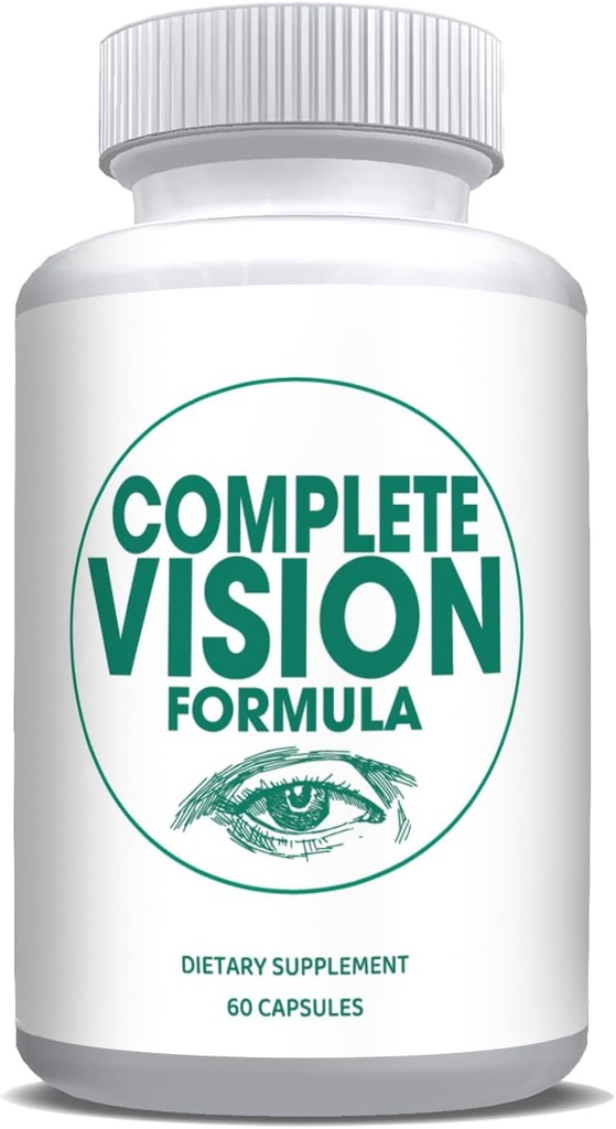Pure Eye Health Vitamin & Mineral Yetişkinler için Tamamlar | #1 Full Research Vision Formula w/Bilberry, Lutein, Zeaxanthin, Lycopene, Resveratrol | Supports Eye Strain, Kuru Gözler 60 Capsules