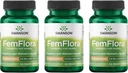Swanson FemFlora - Feminine Probiotic Supplement Υποστήριξη της Χλωρίδας του Στόματος, GI Tract, και Vagina - Προβιοτικά για γυναίκες με 9 δισεκατομμύρια CFU ανά κάψουλα - (60 κάψουλες) (3 Συσκευασία)