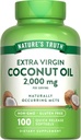 Nature's Truth Coconut Oil Supplement | 100 Softgels | Naturally Occurring MCTs | Non-GMO & Gluten Free