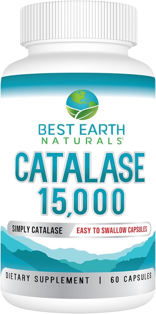 En İyi Dünya Doğalları Catalase Supplement 15,000 - Güçlü Saçlar için Saç Supplementleri - 60 Capsules (60-Day Supply)
