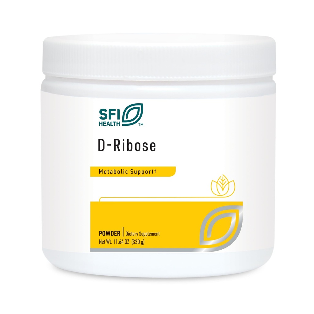 Klaire Laboratuvarları SFI Health D-Ribose Toz - Enerji Metabolism & Cardiovascular Destek - Doğal, Mild Sweet Taste ile Hipoallergenic D-Ribose Supplement - Su veya Meyveye Mix (300g / 10.58oz)
