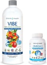 Eniva Vibe Meyve Sıvı Günlük Multivitamin (32oz) ve Omega-3 Balık Yağı (60 kapak)