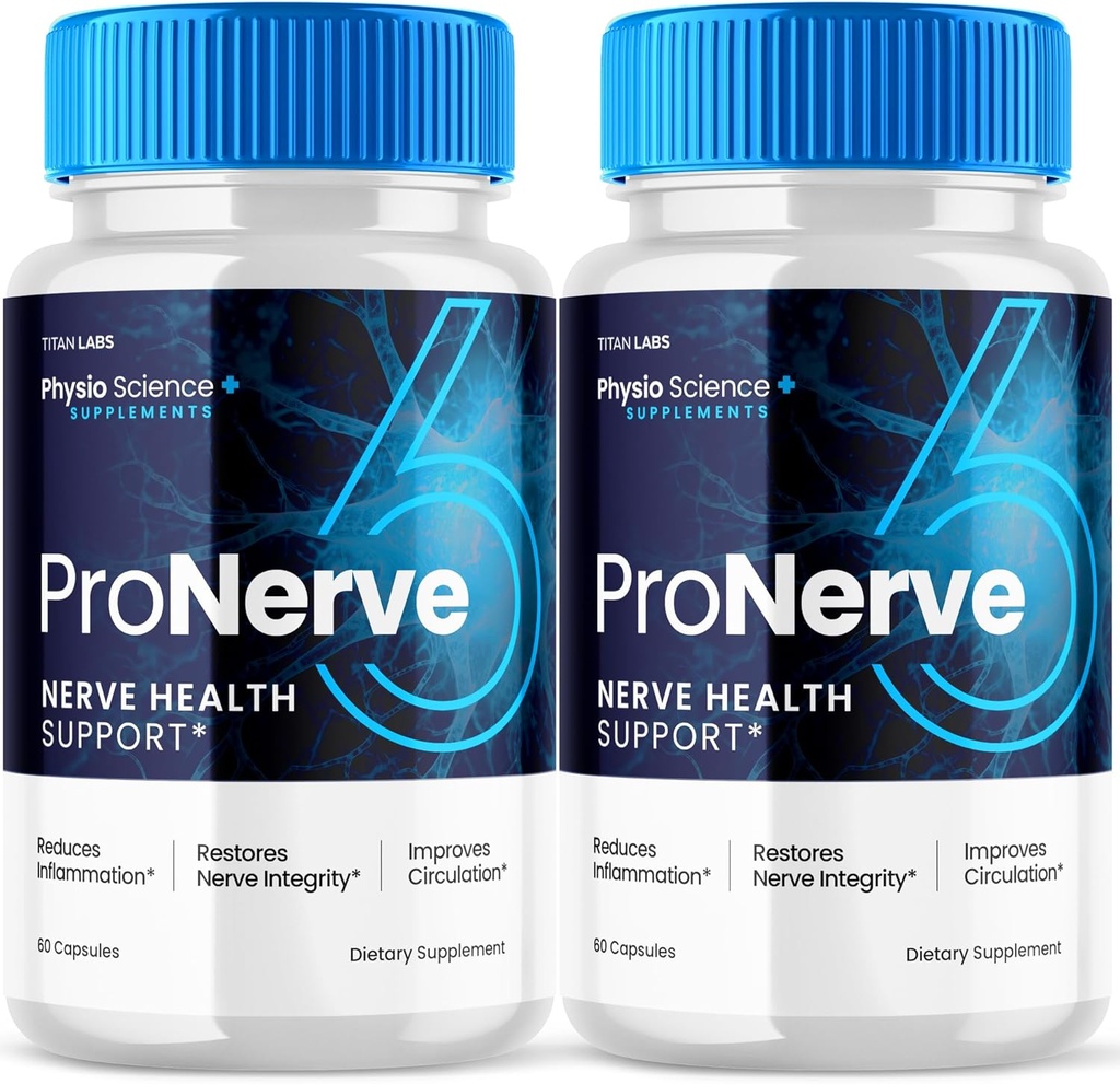 (2 Pack) Pro Nerve 6 Capsules Advanced Nerve Health Support, Pro Nerve 6 Diyetsel Supplement Capsules ProNerve Advanced Formula Nerve Support Supplement Men Women Optimal Health Support (120 Capsules)