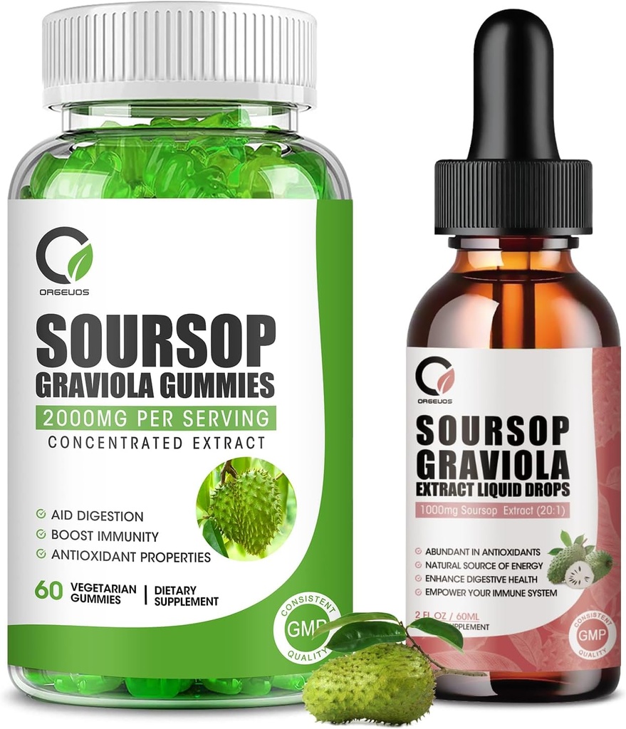 Organik Soursop Gummies ve Soursop Liquid Drops