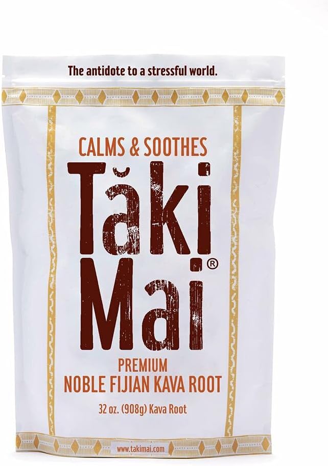 Taki Mai Noble Kava Root Toz 32oz – Önceki Geleneksel Grind, Natural Evening Relaxation, Restful Nights ve Calm Rituals, 100% Pure Noble Kava