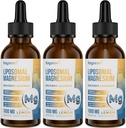 Yüksek Güç Liposomal Magnezyum Drops, kolayca Absorbed Chelated Forms Magnezyum Bisglycinate ve Magnezyum Gluconate, Supports - Sleep Aid, Stres, Mood, Gut - 60ML Lemon Flavored Liquid Drops