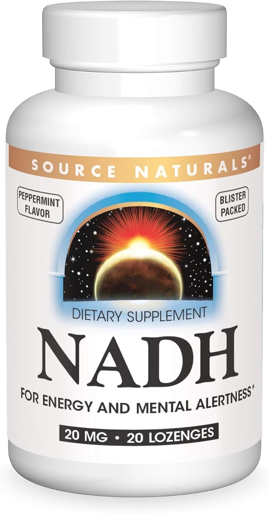 Kaynak Naturals NADH 20 mg, Enerji ve Ruh Uyarısı * - 20 Lozenges