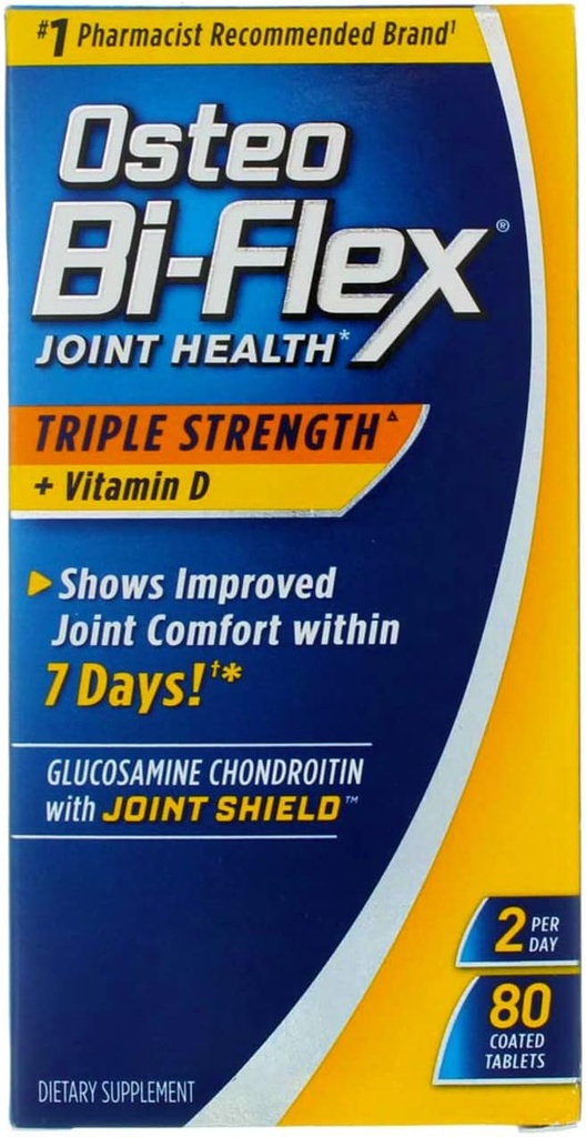Osteo Bi-Flex Triple Strength w/Vitamin D (80 kapaklı Tabletler)