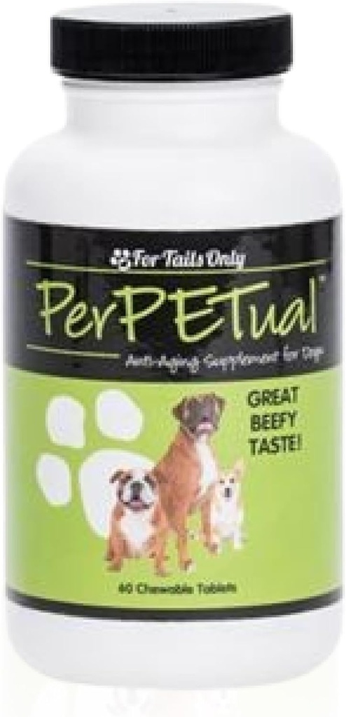 Youngevity PerpetualTM - En Güçlü Anti-Aging Dog Bone & Ortak Destek - Glucosamine, Choline, MSM, Milk Thistle,ba, Turmeric & More - 60 Chewable Tabletler