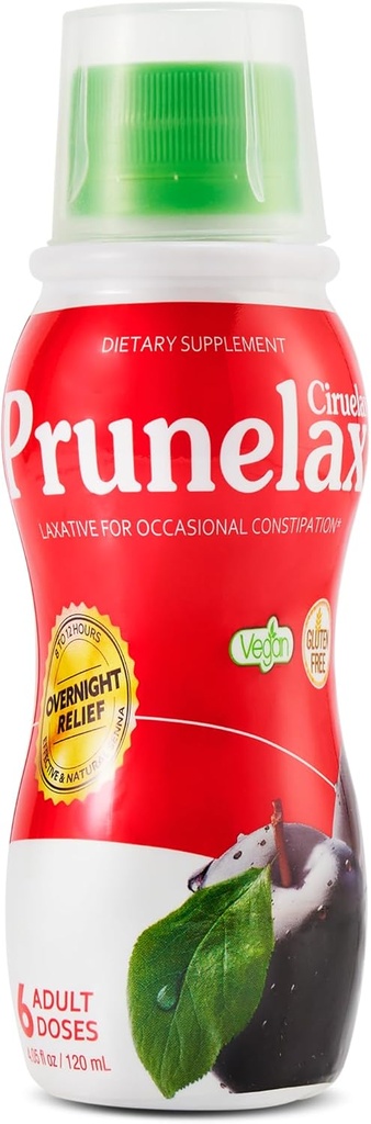 Prunelax Ciruelax Düzenli Kuvvetli Laxative - Occasional Constipation için Nazik Yardım, Doğal Senna ile Yapılabilir, Tahmin edilebilir Yardım, Gluten-Free, Sadece 8 ila 12 Saatte Çalışın - 4.05