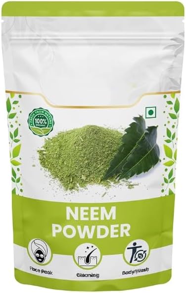 Organik Neem Toz, Pimples Skin Parlaking Evens Skin Tone Beauty Food Grade Natural Herba -100 gm