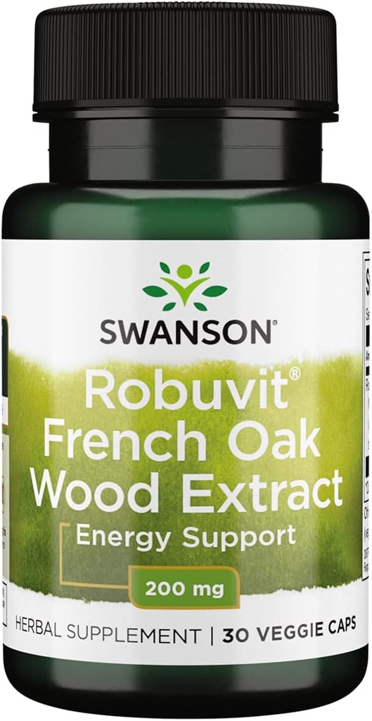 Swanson Robuvit Fransız Oak Wood Extract 200 Milligram 30 Veg Capsules