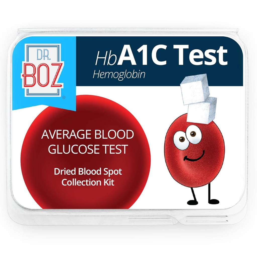 Dr. Boz - Η αιμοσφαιρίνη A1C Home Test Kit - Blood Collection Kit with Lab Results - Αίμα Ζάχαρη & hbA1c Επίπεδα - Λανσέτες, Επιδέσμους, Αλκοόλ Σκουπίδι, Φάκελος - Made in the USA - Διαβήτης Φροντίδα & Αυτοπεριποίηση