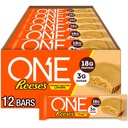 BİR Protein Barları, Reese'in Peanut Butter Lovers, Gluten Free with 18g protein and 3g Sugar, Pantry Staples, 2.12 oz (12 Count)