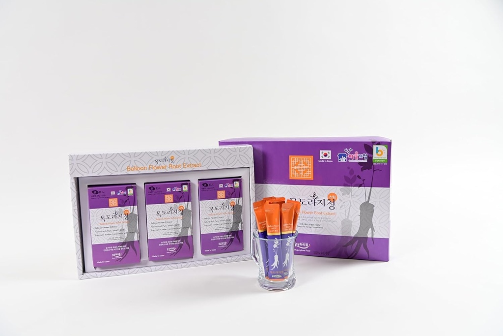 Balon Flower Root Extract/Bellflower/Ginger/Jocheong/Korea Natural Materialss/Stick/Colds Cough Sore Throat/Sugar Free Rice Syrup/Malt Syrup / All Natural / All Ages