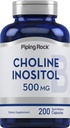 Piping Rock Choline Inositol Supplements | 500 mg | 200 Capsules | Choline Bitartrate & Myo-Inositol | Non-GMO, Gluten Free