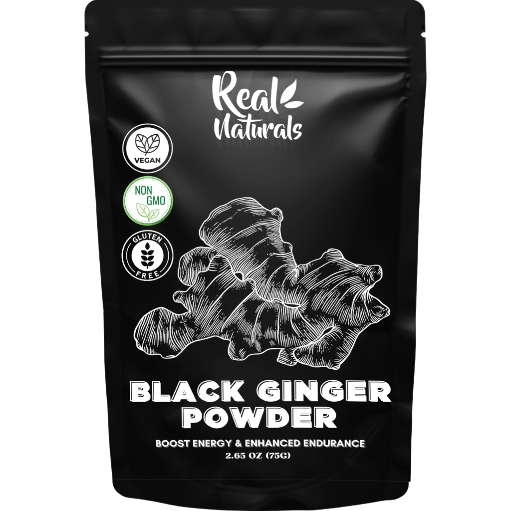 Black Ginger Toz (2.64 Oz) kaempferia parviflora Gerçek Doğallar tarafından. Enerji ve Stamina