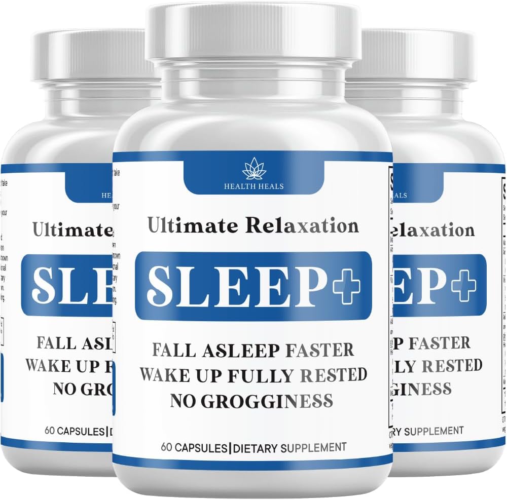 Rahatlama Sleep Aid, Natural Non-Habit Form, Sleep Supplement Longer & Better Sleep, Chamomile, Magnezyum, Melatonin, Ashwagandha, GABA, Drug-Free (180 Kont)