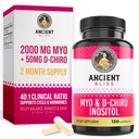 Eski Bliss Myo & D-Chiro Inositol Supplement, 40 to 1 Oran, Kadınlara Ovarian Fonksiyonl Desteğine Yardımcı Olmak, B8 Erkeklere Göre Regül Etmeye Yardımcı olur, 2050 mg