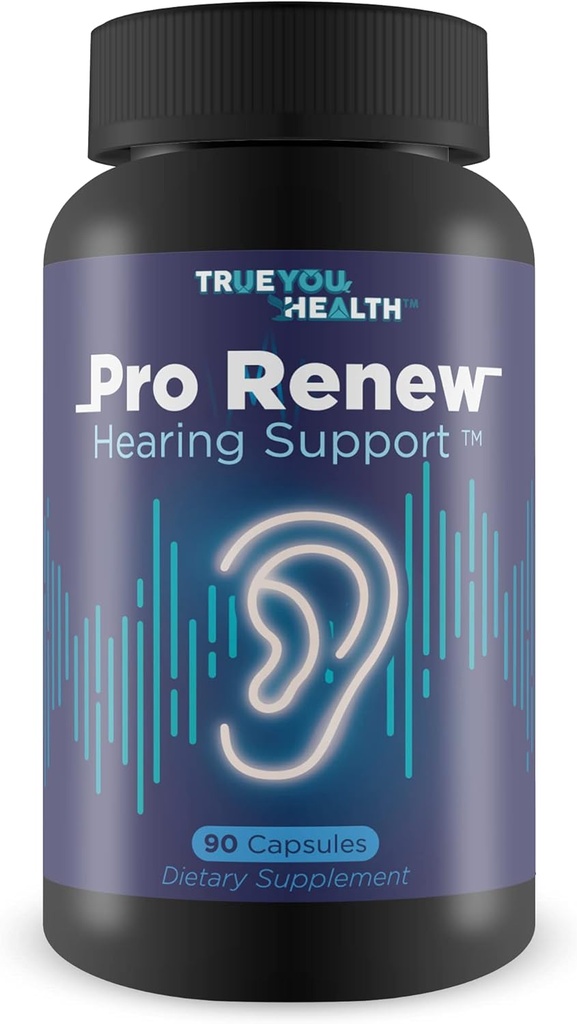Pro Renew Hear Support - İç ve Orta Kulak Sağlığını Desteklemek için D & Antioksis Vitaminleri - Gelişmiş Circulation - Sağlıklı Duymak için Gelişmiş İşitme Formula