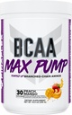 FINAFLEX BCAA MAX Pump, Peach Mango - 10.4 oz - Güçlü, Performans ve Kurtarma - 2:1 Leucine, Isoleucine & Valine + Betaine Anhidrus - 30 Hizmet