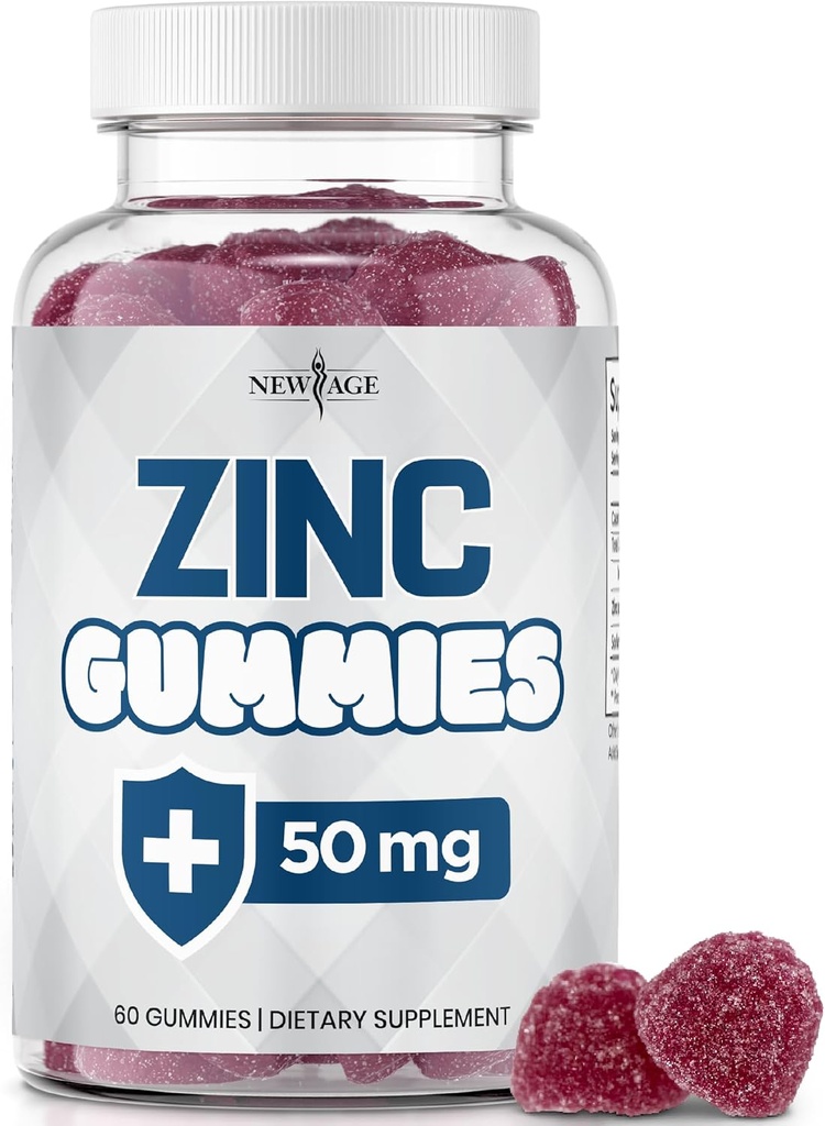 NEW AGE çinko Gummies - 50 mg Yüksek Immune ATM çinko Supplement, Immune Defense, Güçlü Doğal Antioksi, Non-GMO - Yeni Çağ (60) tarafından (kısayı)