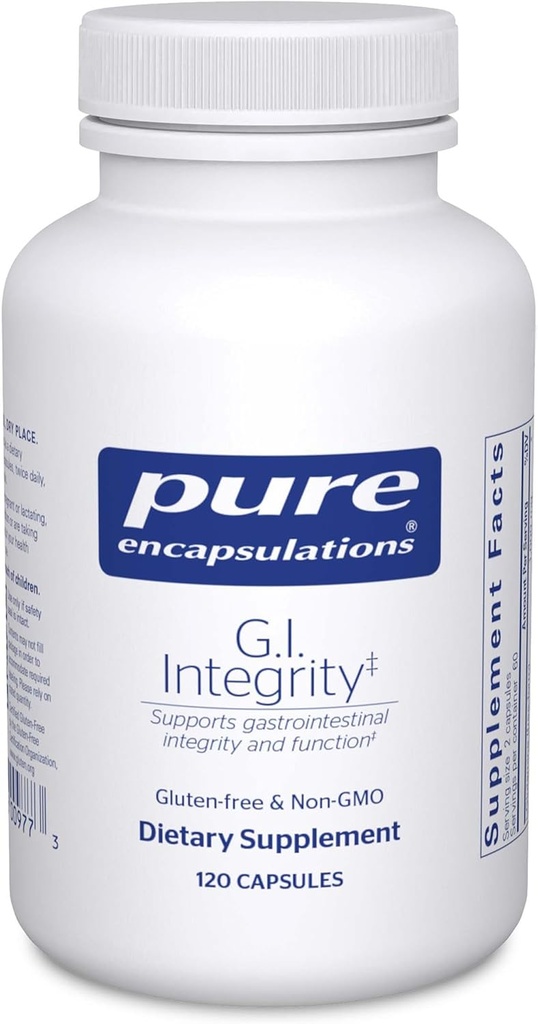 Pure Encapsulations G.I. Integrity | Gastrointestinal Integrity ve Function için Geliştirilmiş Destek | 120 Capsules
