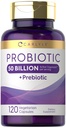 Carlyle Probiyotiks with Prebiyotiks | 120 Capsules | 50 Milyar Aktif Organizm | Non-GMO & Gluten Free Supplement Supplement