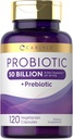 Carlyle Probiyotiks with Prebiyotiks | 120 Capsules | 50 Milyar Aktif Organizm | Non-GMO & Gluten Free Supplement Supplement