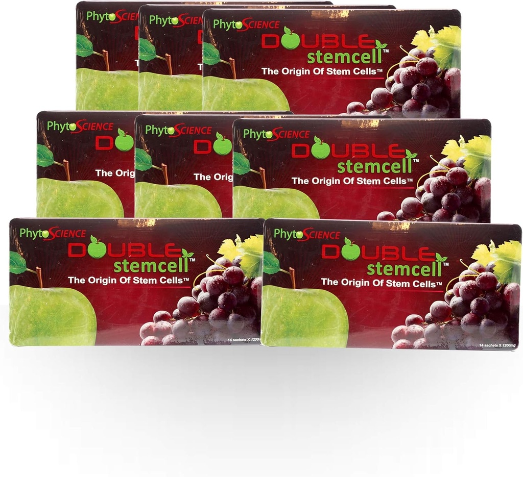 8X Phytoscience Double Stemcell - Apple ve Grape Kök Hücre Ücretsiz Express Shipping