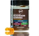 Mushroom Gummies Daily Supplement with Ashwagandha - Lions Mane, Türkiye Tail, Reishi, Cordyceps, Chaga - Mega 10 Mix Nootropic Organic Mushrooms - Energy, Focus, Memory, and Immune Support - 60ct