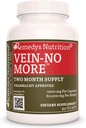 Remedy'nin Beslenme Vein No More | 1000 mg, 60 Vegan Capsules Herbal Diyetsel Supplement | İki Ay Supply