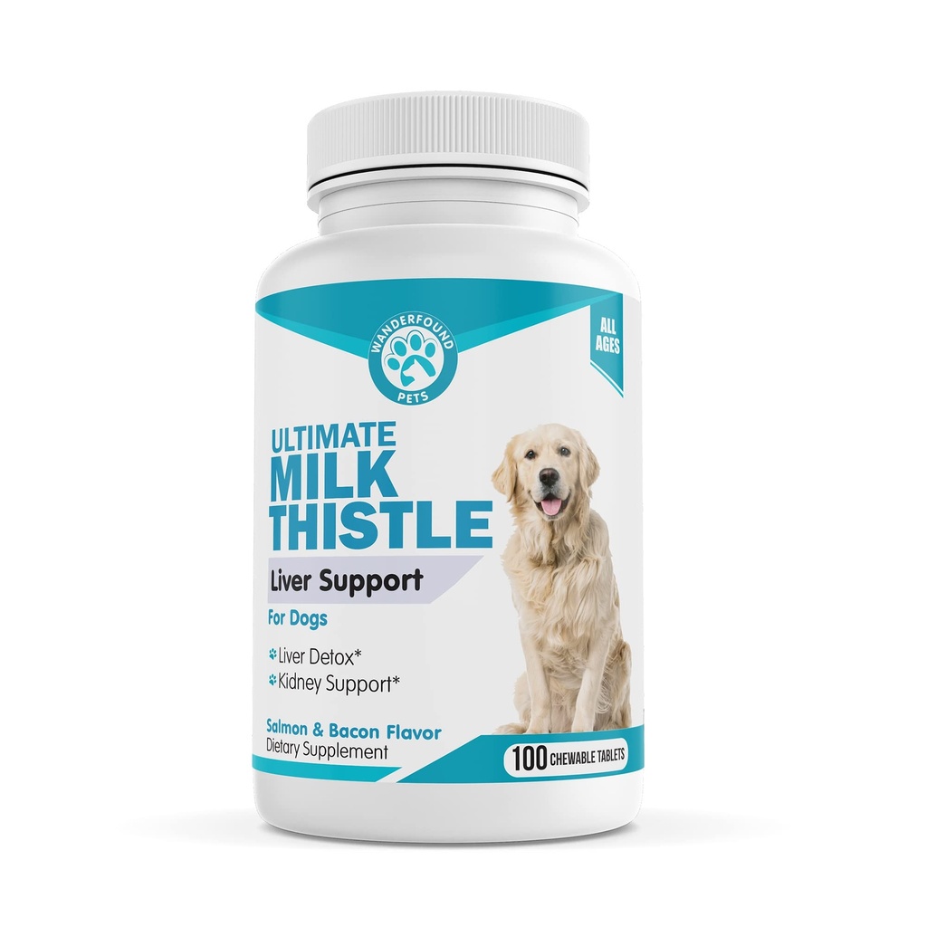 Köpekler için garip hayvanlar – Tasty Salmon & Bacon Flavored Natural Liver Support for Pets – Kidney Cleanse Detox & Tamir Formula ABD'de - 100 Chewable Tabletler