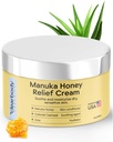 Clearbody Organics Manuka Honey Cream - 2 fl oz, 1 Paket - Soothing Eczema Cream - Koloidal Oatmeal ile Derin Hydration - An Manuka Relief for Kuru, Itchy Skinuka Relief