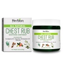 HERBION Naturals Chest Rub - Soothing Ointment with Soothing Vapors for Yetişkinler & Çocuklar 2+ - Relieves Cough, Cold, Nasal & Chest Congestion - The Muscle & Common Aches (3.53 Oz)