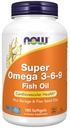 Şimdi Gıdalar Tamamlıyor, Super Omega 3-6-9 1200 mg bir balık, Borage ve Flax Tohum Petrolleri, 180 Softgels