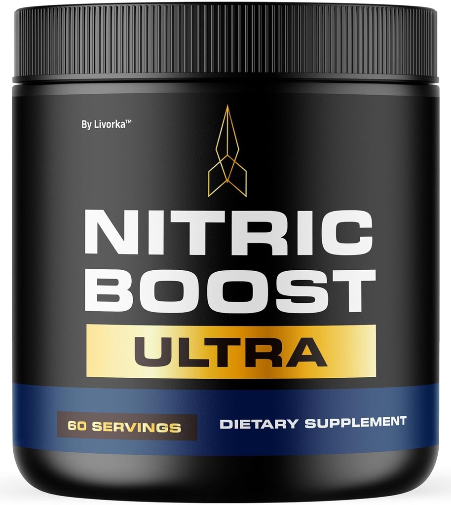 LIVORKA Nitric Boost - Nitric Boost Ultra Mor Toz for Men, NitrikBoost Ultra Toz, Boost Energy and Support Active Lifestyles, 60 1 Ay için hizmet