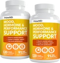 19-σε-1 Περουβιανή κάψουλες ρίζας Maca - 9125 mg Ashwagandha Συμπληρώματα με Maca Fenugreek & Ginseng (120 κάψουλες), Συσκευασία των 2