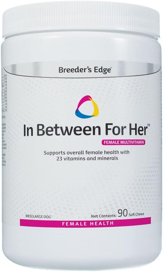 Breeder's Edge Onun için, Breeding Köpekler ve Kediler için Günlük Multivitamin, Beslenme Gapleri doldurun ve Breeding Arasında Anneleri Destekliyor, 90 ct Medium & Large Dog Dog