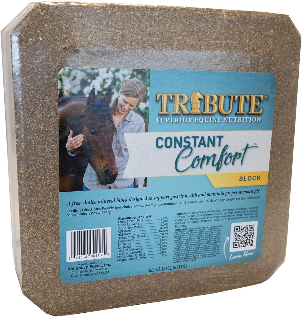 Constant Comfort Supplement Block to Support Gastrik Health in Horses, 15 lb