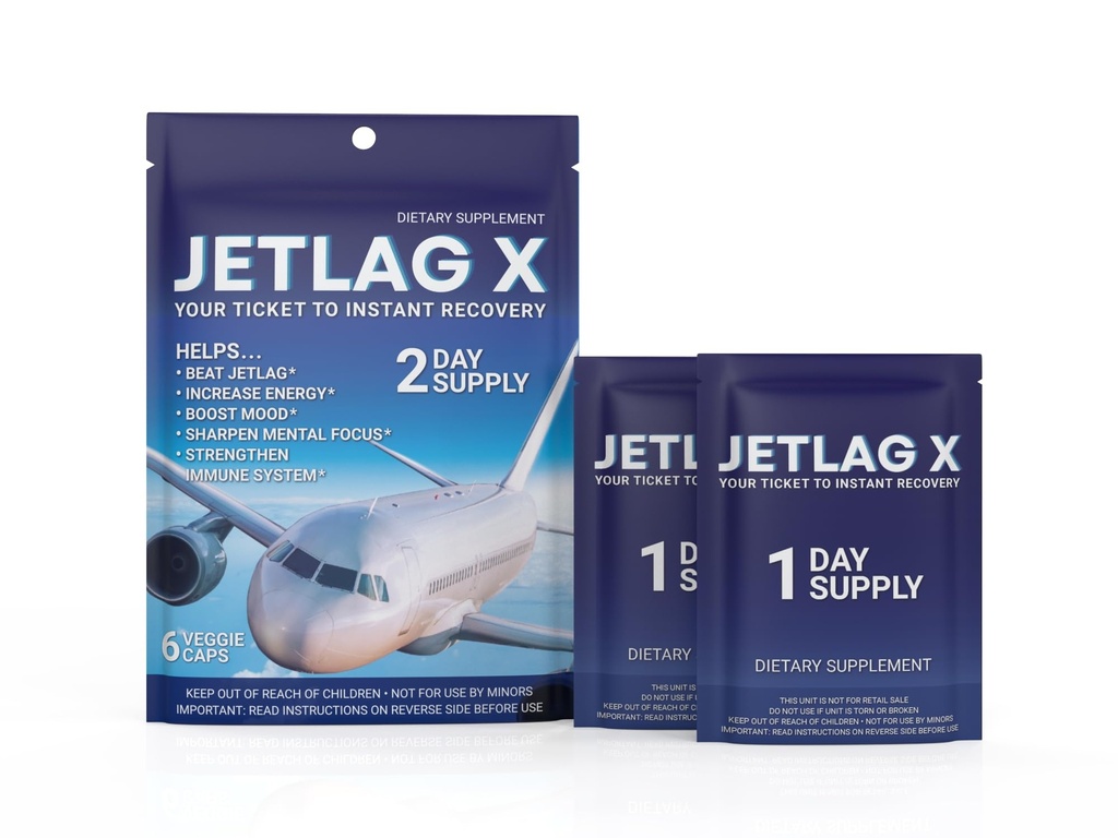 ROCK SOLID JETLAG X- Ανακουφίζει τη Κόπωση Μετά από Μακρές Πτήσεις, Βελτιώνει τη Εστίαση, την Ενέργεια, τη Mood, Ενισχύει την Ανοσία. Ιδανικό για διακοπές, επαγγελματικά ταξίδια