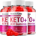 (3 Pack) Metabolix Laboratuvarları Keto ACV Gummies - Gelişmiş Formula Metabolix Keto Plus Kilo Yönetimi ACV Gummies Apple Cider Vinegar Metabolix ACV Diyeter Supplement Erkekler Kadınlar (180 Gummies)