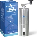 Pill Mill Pill Crusher - Crushes multiple Tabletler Güzel Bir Toz - Metal Pilllic - Tatil Pulverizer Seyahat için Uygun - Büyük Beslenme Tube kullanımı ve Evcil hayvanlar