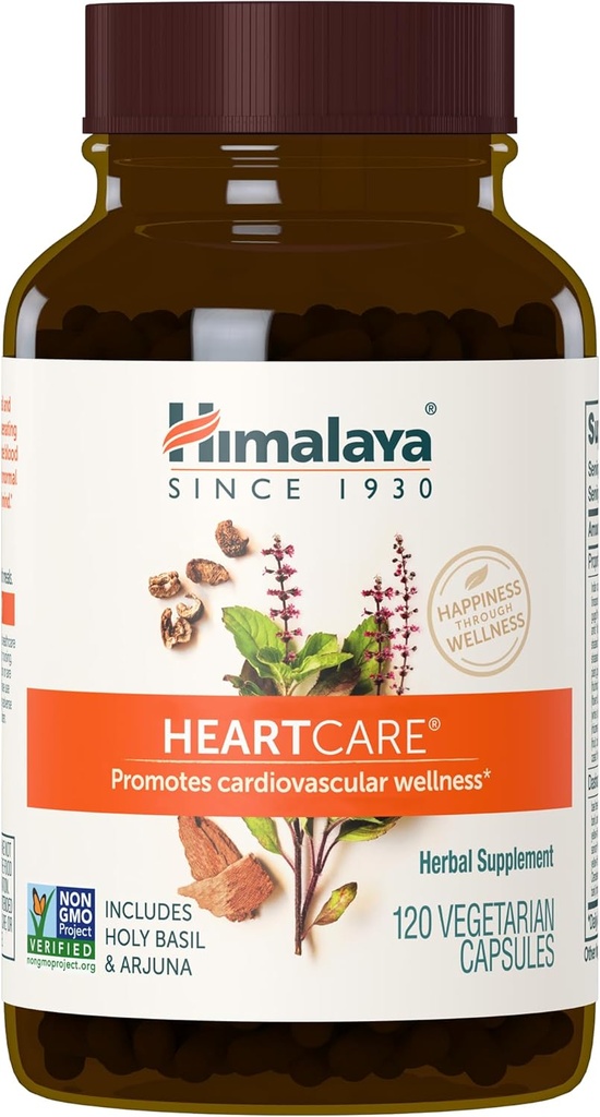Himalaya KalpCare - Herbal Heart Health Supplements with Ashwagandha and Amla - Vegan, Non-GMO, Gluten Free, 720 mg, 120 Capsules