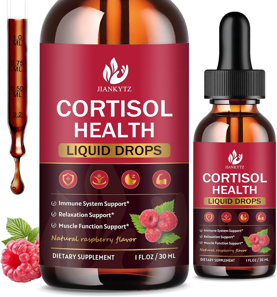 (2 Pack) Kadınlar için Kortisol sıvı damlaları - Dengeli Cortisol, Hormon Denge Desteği, Magnezyum Kompleksi, Rhodiola Rosea, Ashwagandha, Sugar-Free, 1 Fl Ozdha, Sugar-Free, 1 Fl Ozdha,