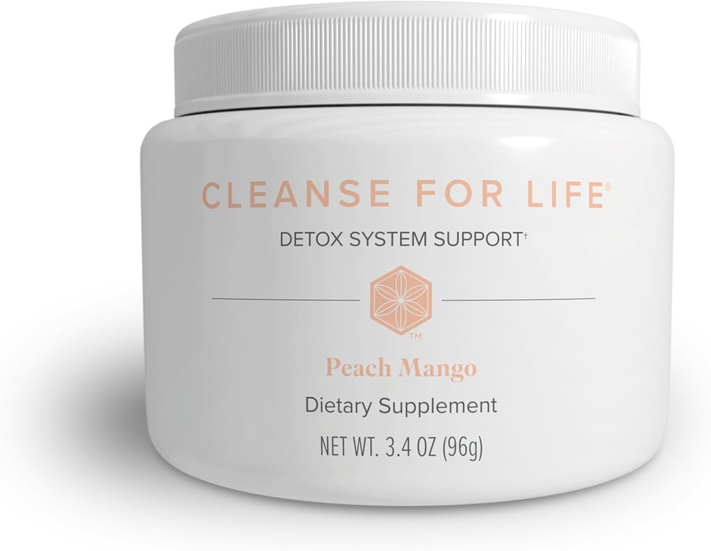 Isagenix Life için Temiz - Toz Supplement for Cleanse Drink with No Laxatives veya Diuretics - B12 & Niacin -Peach Mango -3.4 Oz (16 hizmet)